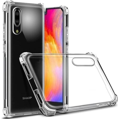 Crystal Scratch Proof TPU Case for Sharp Aquos S2 S3 R2 AQUS2 S3 R2 Transparent Shock-Absorption Soft Gel Silicone Cover