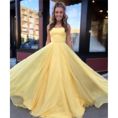 Cheap Prom Dresses 2020 Sexy Criss Cross Backless A Line Spaghetti Long Evening Gowns Custom Made