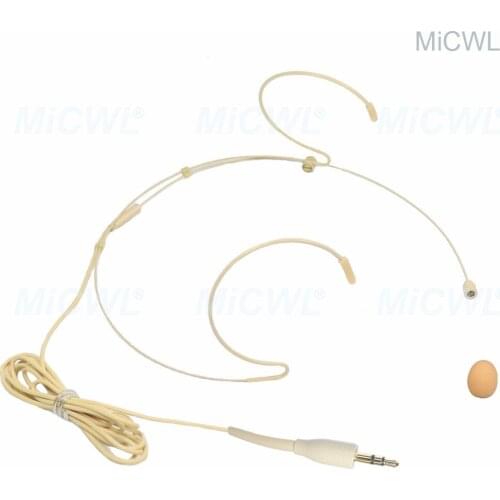 Pro HeadMic Headset Microphone For Wireless BeltPack Transmitter PC Laptop Camera Standard 3.5mm Stereo Jack