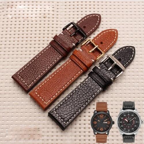 Leather watch band for Citizen light kinetic energy meter BM8475-26E 00F00X watch accessories 22mm