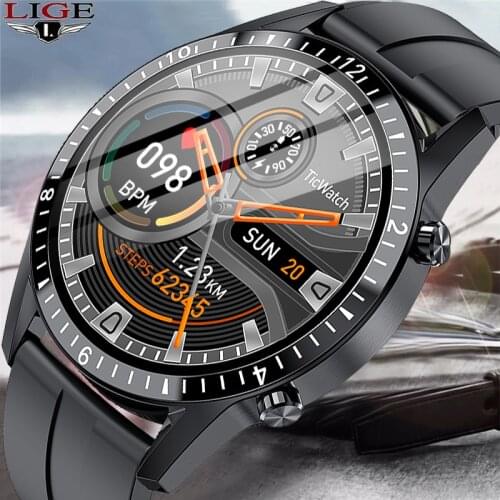 LIGE 2021 New Smart Watch Men Women Full Touch Screen Bluetooth Call Watch Heart Rate Blood Pressure Multifunction Smart Watch