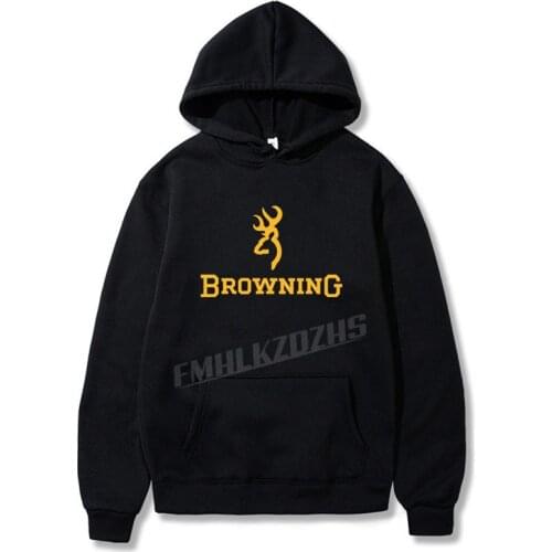 Browning Logo Fashion Brand Mens Hoodies Spring Autumn Male Casual Hoodies Sweatshirts Men and Women Sweatshirt Hoody Tops
