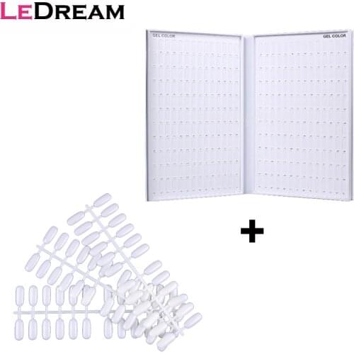 New Professional 308/216/120 Colors Nail Gel Polish Color Card Display Chart Box Book Manicure Tool With Nail Tips For Nail Art