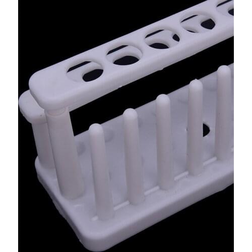 1pc Plastic Test Tube Rack 15 Holes and 9 Pins Lab Test Tube Holder Support Burette Stand Stand Shelf