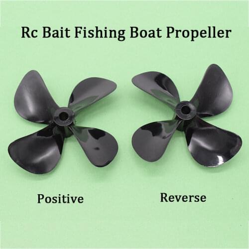 RC Bait Fishing Boat Propeller 4 Blades Paddle Positive & Reverse Boat Propeller High Strength Screw D50mm 55mm 60mm