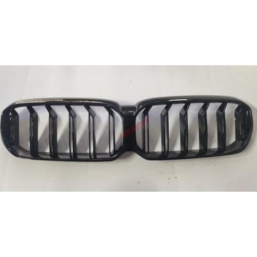 Grille Plastic Front Bumper Grill Mesh Racing Middle Grill Vertical Bar Black Line Accessories 2021 For BMW 5 series G30/G38