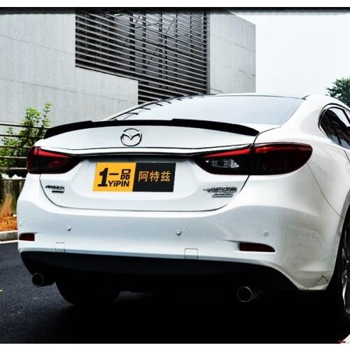 For Mazda 6 SpoilerABS Material Car Rear Wing Primer Color Rear Spoiler Press the tail For Mazda 6 ATENZ Spoiler 2014-2017