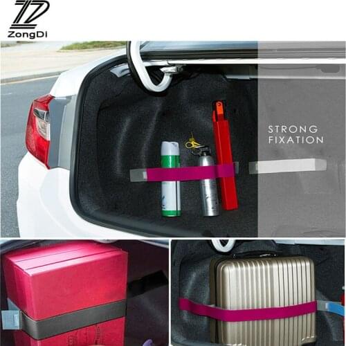 ZD Car Styling Trunk Storage Fixed Strap Sticker For Kia Rio 3 Ceed Toyota Corolla 2008 Avensis C-HR RAV4 Mazda 3 6 Accessorie