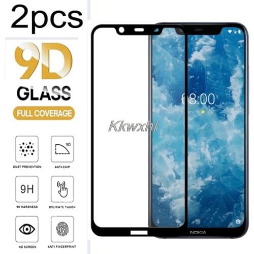 2PCS For Nokia 8.1 Screen Protector Full Glue Tempered Glass Protective Cover Film On Nokia8.1 TA-1099, 1113, 1115, 1131, 1119