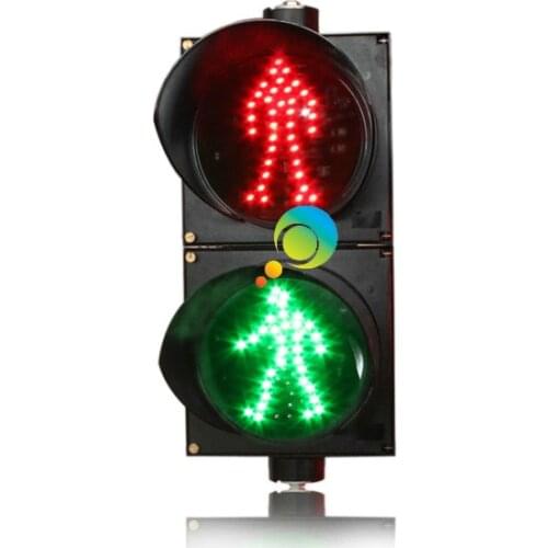 Factory direct price road junction 200mm red green LED pedestrain light traffic signal for sale