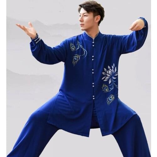 Yellow Tai Chi Uniform Traditional Chinese Clothing Men Female Kung Fu Outfit Wushu Chinese Warrior Costume Taichi Clothes T1990