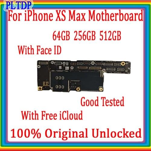 Free Shipping for iPhone Xs Max motherboard boards 64Gb 256Gb 512Gb Logic boards with full chips ios all function Tested