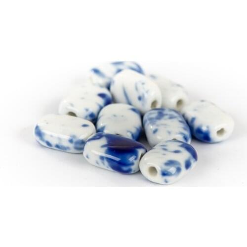 18# 10pcs Cuboid Shape Sphere Ceramic beads string Promotion Unique Ceramics Beads Wholesale #IY213