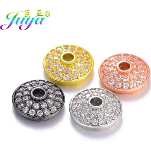 Juya DIY Handicraft Jewelry Accessories Decorative Rondelle Flower Bead Caps For Handmade Tassels Pearl Earring Bracelet Making