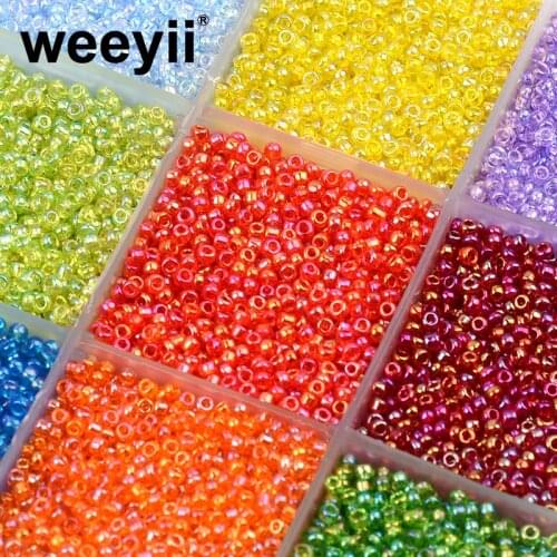 Approx.1000pcs 2mm Plating Corolful Charm Glass Beads For Jewelry Making DIY Beads Round Bracelet Necklace Earrings Accessories