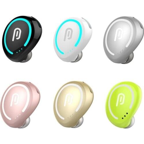 Single Ear Wireless Bluetooth Earphones 5.0 In Ear Music Earbuds Sports Invisible Earplug Headset For SmartPhone Stereo Headset