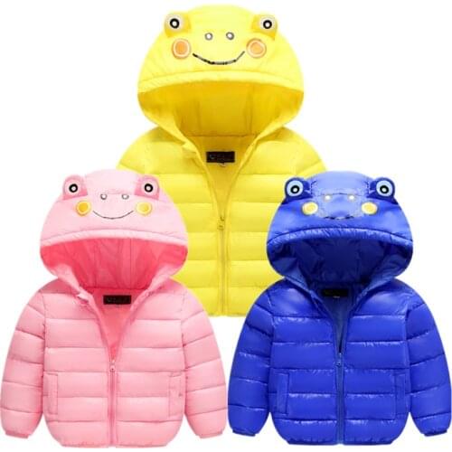 2020 Autumn Winter Hooded Children Down Jackets For Girls Warm Kids Down Coats high quality Boys 1-6 Years Outerwear Clothes