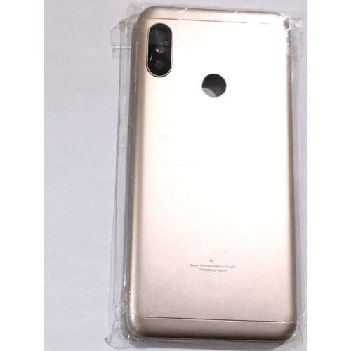 For Xiaomi Mi A2 Lite / redmi 6 pro Battery cover back rear door housing For A2lite back frame glass with camera lens