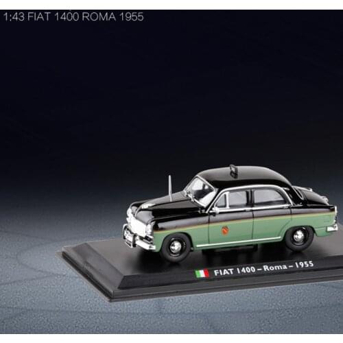 Fiat 1400 Roma 1955 TAXI 1/43 scale alloy die-casting Italian car model childrens toys classic decorative cab gift display