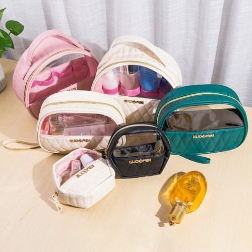 3 Pcs Zipper Makeup Bag Handbag Women Cosmetic Bag Toiletries Toiletry Kit Organizer Waterproof Female Storage Make Up Cases