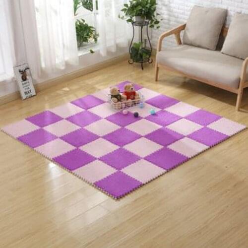 Square household carpet bedroom living room crawling mat foam ant velvet childrens stitching mat