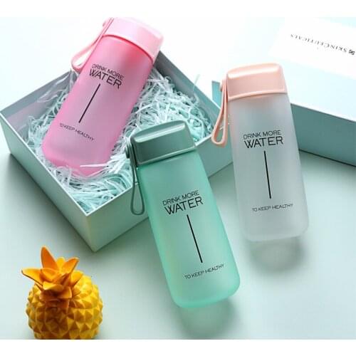Hot 600ml plastic water bottle BPA free water bottle Leak-proof Water Bottle Riding Travel Outdoor Explosion Sport Bottle kawaii
