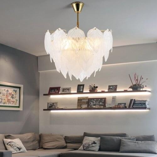 Bedroom chandelier dining room study simple Hong Kong style Nordic net red post-modern light luxury crystal lamp