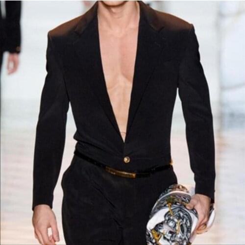 M-6xl Spring And Summer Tide Men Overalls Catwalk Show Personality Trend Siamese Pants Loose Youth Jumpsuit Plus Size Costumes