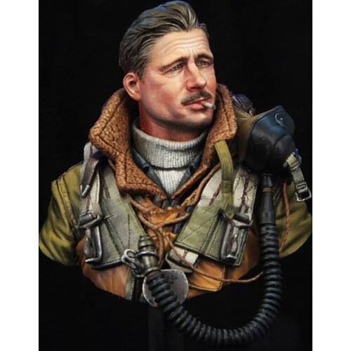 1/10 Resin Bust Figure British Air Force Bomber Soldier X03