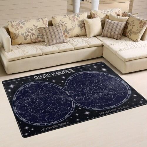 Floor Mat Non Slip Super Absorbent Celestial Planisphere Bath Mat Bathroom Rug Indoor Carpet Doormat Floor Shoes Scraper