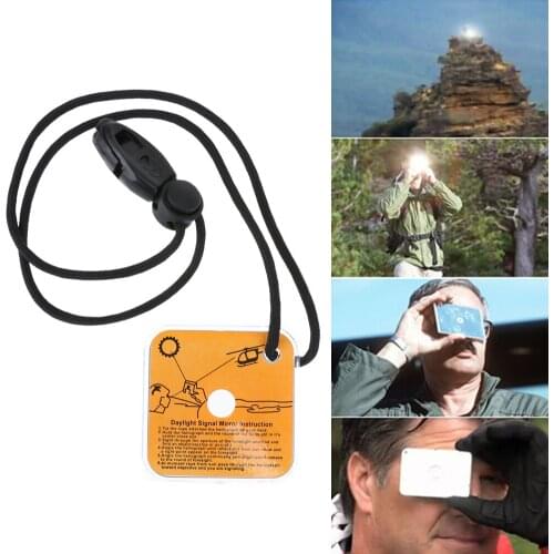 Outdoor Survival Reflective signal Mirror for Hiking Camping Emergency Practical Daylight Reflective Tool First Aid Supplies Hot