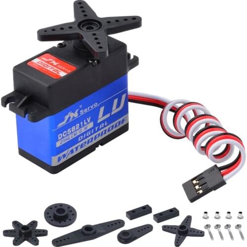 JX Servo DC5821LV 21.8KG Full Waterproof Digital High Quality Servo For RC Car Crawler TRX4 Baja Boat Robot Arm