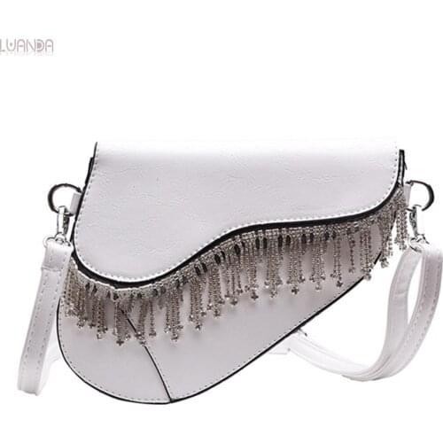 Crossbody Bags For Women Leather Handbag With Tassel Fashion Style Designer Brand High Quality Lady Shoulder Small Messenger Bag