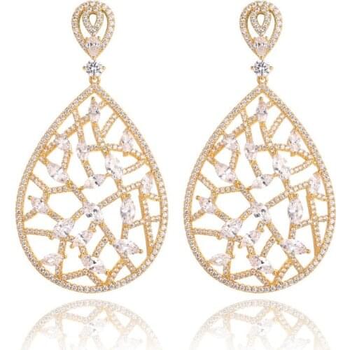 GrayBirds New Style Gorgeous Earrings For Wedding Girls Luxury Jewelry Water Drop Element MLE134