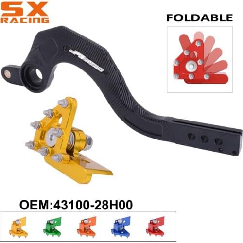 Motorcycle CNC Rear Foot Brake Lever Pedal For SUZUKI RMZ450 2008-2019 RMX450Z 2010 2011 2012 2013 2014 2015 2016 2017 2018 2019