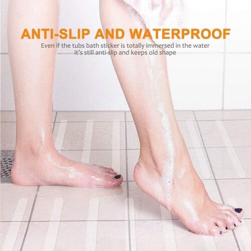 Safety Strips Transparent PEVA Anti Slip Tape with Free Scrapper for Bathroom stairs Bathtub Tape