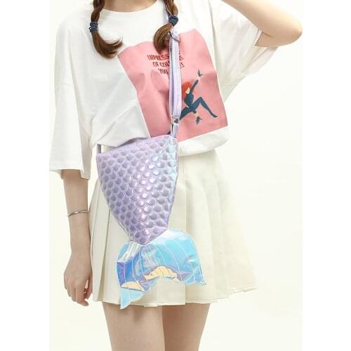 Disney princess mermaid lady pu cosmetics bag storage shoulder women fashion handbags girl cartoon Messenger bag make up bag