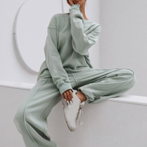 Women Tracksuit 2 piece Set Hoodies+Pants Harajuku Sport Suits Outfits Casual Sweatshirts Suits Sportswear Sports Hoodies Suit