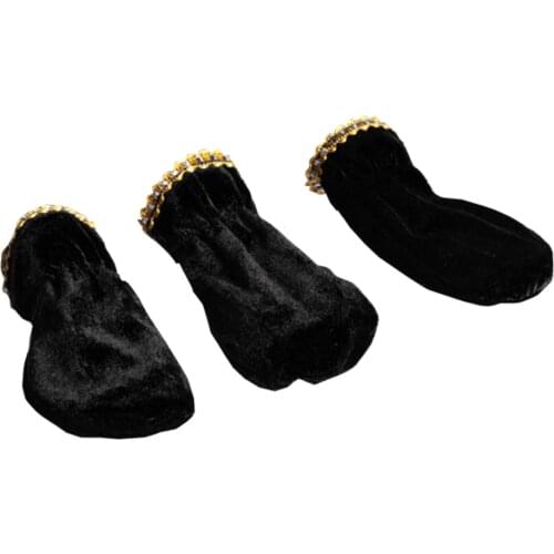 3Pieces Piano Sustain Pedal Cover Foot Pad Protectors Sleeves Pleuche Universal