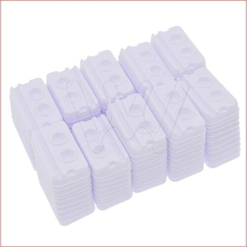 500pcs Dental Supply Adhesive Disposable Mixing 2 Holes Trays Model White Medical