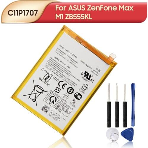 Original Replacement Battery C11P1707 For ASUS ZenFone Max M1 ZB555KL Phone Battery 4000mAh