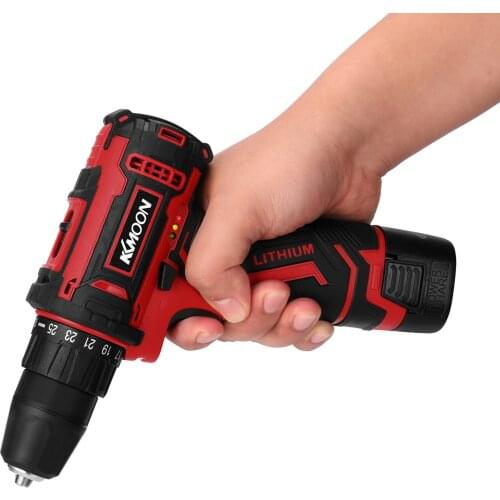 KKmoon 18V Cordless Electric Screwdriver Electric Drill Wireless Drill Driver Hand Drills Brush Motor Home Electric Power Tools