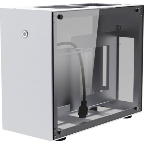 A4 Aluminum ITX Case Support SFX Power 240 Water Cooling Include Graphics Card Extension Cable