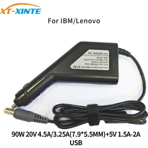 1x 90W 65W 45W 19V 20V Laptop Car Charger USB DC AC Portable Power Supply Adapter for IBM/Lenovo/Acer/HP/DELL/ASUS/SONYSamsung