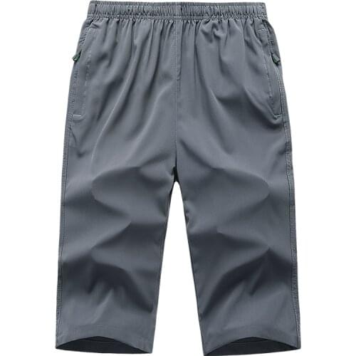 Casual Male Pants Calf-length Pants Men Summer Mens Beach Short Trousers Short Pants Homme Brand Clothing Quick Dry Sports 97