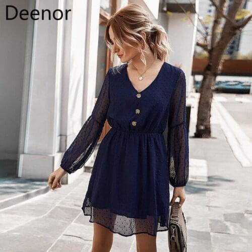Deenor Long Sleeve Summer Dresses