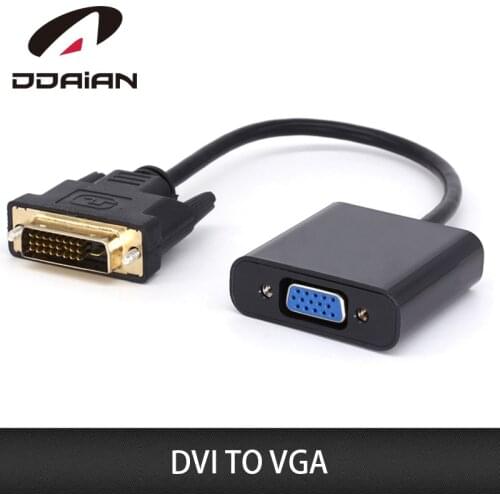 DVI TO VGA Converter Adapter Cable HDMI External Video Card Adapter for Windows XP Vista Win7/8