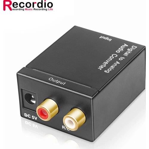 GAZ-DA01 Digital to Analog Audio Converter Amplifier Decoder Optical Fiber Coaxial Signal to Analog DAC Stereo