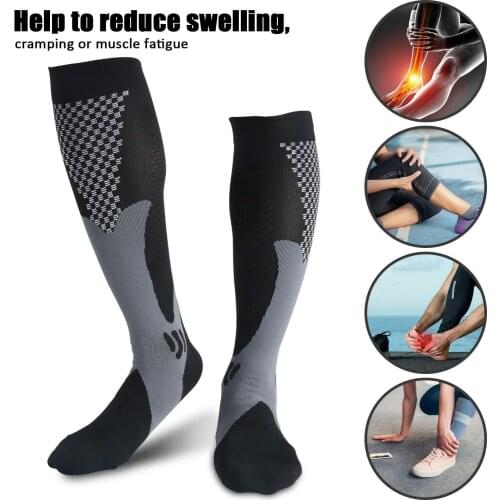 Running Men Women New Compression Socks Summer Unisex Fast-drying Breathable Outdoor Running Cycling Long Pressure Stockings