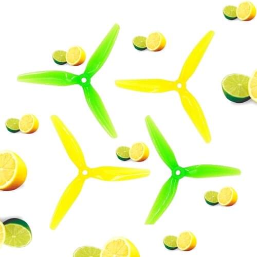 HQProp Ethix S3 S4 5X3.1X3 5031 5inch 3-Blade Propeller Pink+Green Watermelon for RC FPV Racing Freestyle 5inch 4S 6S Drones